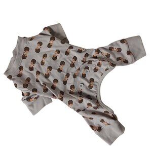 Hedgehog Dog Pajamas -Small -Gray -Pet Pajamas -Puppy -Hedgehogs In Love